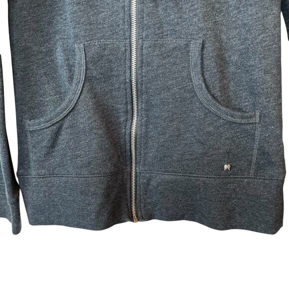 VICTORIA'S SECRET Angel Wings Zip-up Hoodie in Gray Women's Size Small - Picture 3 of 11